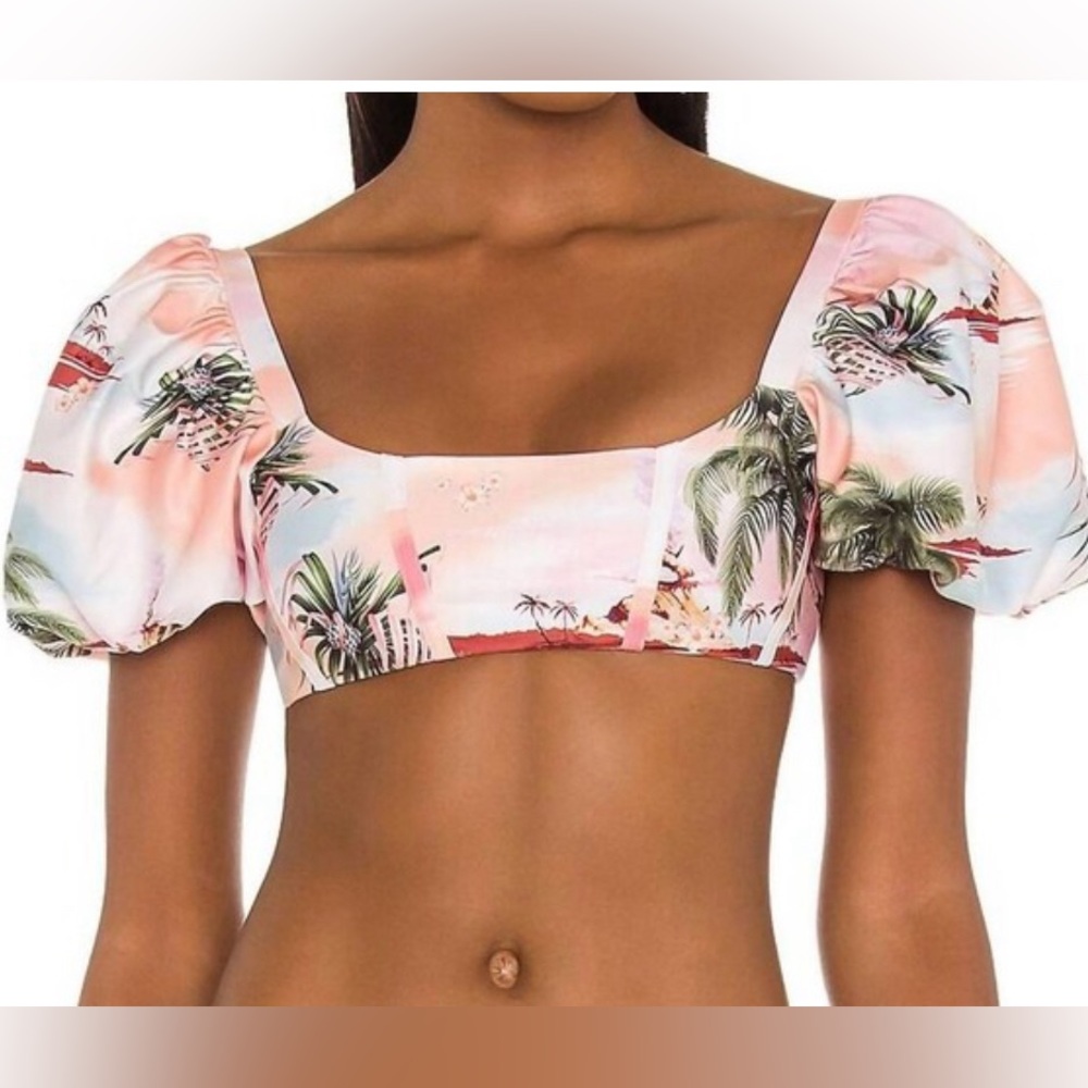 Agua Bendita Bikini Set: Luau Hope High-Waisted Bottoms & Chelsea Top, S